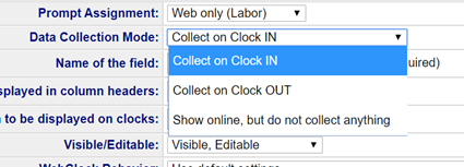 data collection mode
